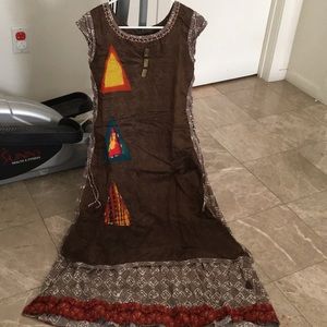 Elegant Indian Bollywood lehanga kurti/Maxi dress